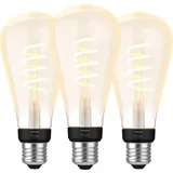 Philips Hue Filamentlampe White Ambiance Edison XL 3er-Pack