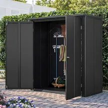 primeyard 156 x 84 cm Gartenschrank, anthrazit - (GFPV00930)