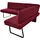 K+W Komfort & Wohnen Eckbank K+W KOMFORT & WOHNEN, rot (bordo), B:207cm H:87cm T:157cm, Sitzbänke, Eckbank, Polstereckbank in Spitzkissenoptik, Sitz und Rücken gesteppt