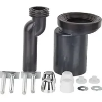 Haas + Sohn WC-Anschlussgarnitur 25 mm DN 110 Schwarz