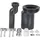 Haas + Sohn WC-Anschlussgarnitur 25 mm DN 110 Schwarz