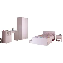 Kinderzimmer-Variante Pirouette II, 4-tlg. - Weiß / Farbeinsatz
