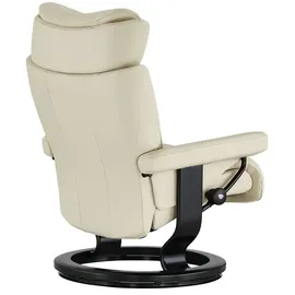 Stressless Relaxsessel mit Hocker Leder Magic S ¦ creme ¦ Maße (cm): B: 77 H: 108 T: 76.0