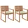 Beliani Sassari Premium Gartenstuhl 2er Set 59 x 59 x 108 cm hellgrün