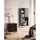 Möbilia Melia Standregal 72,5 x 35,5 x 154 cm Schwarz