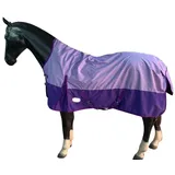 eQuitack Your Passion Is Our Mission Outdoor Winterdecke Turnout 100% Wasserdicht 600D Regendecke mit Fleece Lining - Lavender/Plum 145cm