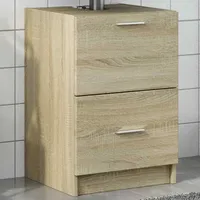 VidaXL Waschbeckenunterschrank Sonoma-Eiche 40x37x59 cm Holzwerkstoff