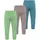 normani Outdoor Sports Normani, Outdoor Sports 3er Pack Baby Merino Unterhose mit Füßen in Blau/Rosa/Grün | Gr.: 56
