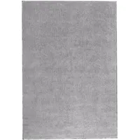 Beliani Shaggy-teppich DEMRE hellgrau 140 x 200 cm