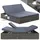 CASARIA Sonnenliege 200 x 160 x 33 cm Grau/Anthrazit