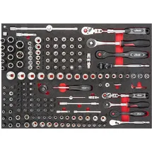 VIGOR Steckschlüssel-Werkzeug-Satz V6821 Anzahl Werkzeuge: 165