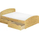 Erst-Holz, Bett, Funktionsbett Doppelbett Bettkasten Rollrost Matratze 140x200 Seniorenbett Massivholz 60.50-14 M (140 x 200 cm)