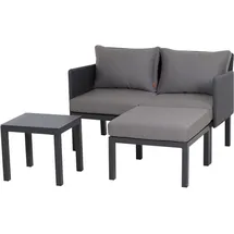 Siena Garden Cosmo Loungeset 3-tlg. Aluminium/Polypropylen