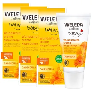 3x Weleda Calendula Wundschutzcreme 3x30 ml Creme