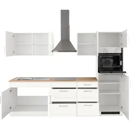 kochstation KS-Stockholm Küchenzeile 270 x 60 x 0 cm weiß