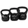 Gorilla Sports Kettlebell Kunststoff 30 kg schwarz