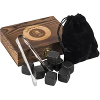 Buddy ́s Bar Eisform BUDDY'S, braun, B:10cm L:13cm, Edelstahl, Naturmaterial, Küchenformen, (Kühlsteine), Whiskey Steine Set, inkl. Holzkiste und Zange