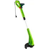 Verto Grasschneider mit Nennleistung 350W, Schnittbreite 250 mm, Drehzahl 10500 min-1, Schnittlinien-Durchmesser: 1,2 mm, ergonomischen EIN-/Aus-Schalter, verstellbare Teleskoprohrlänge