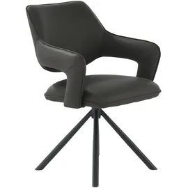 Jockenhöfer Esszimmerstuhl Lambert Lederoptik schwarz 4er Set