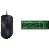 Razer DeathAdder V3 - Ergonomische Esports Maus & Ornata V3 X - Flache Membran-Tastatur mit Chroma RGB