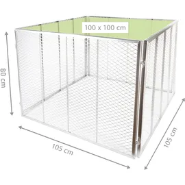 NATIV Komposter 800 Liter Volumen, Metallkomposter