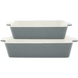 GREENGATE Dishes Alice Stone Grey Rectangular Set of 2