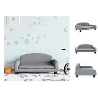 vidaXL Kindersofa Hellgrau 70x45x30 cm Stoff