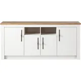 KOCHSTATION Spülenschrank »Westminster«, im romantischen Landhausstil, Breite 204 cm,