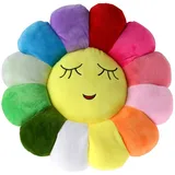 LADAMI 38,1 cm Sonnenblumen-Bodenkissen für Kinder, weiches Sitzkissen, Stuhlkissen, Sofakissen, für Mädchenzimmer und Babyzimmer, Heimdekoration