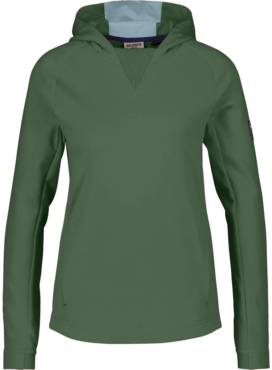 Dolomite Hoody W's Latemar Fleece mineral green/stone blue (1565) M