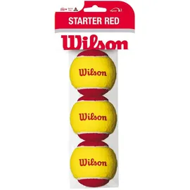 Wilson Tennisbälle Starter Red 3er Gelb/Rot