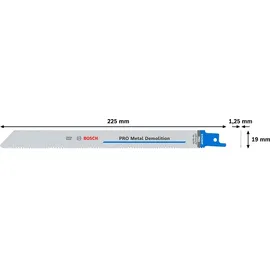 Bosch Säbelsägeblatt S 1125 VF, Heavy for Metal, 25 Stück