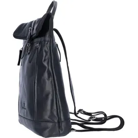 The Skandinavian Brand Leder Freizeit Rucksack Schwarz