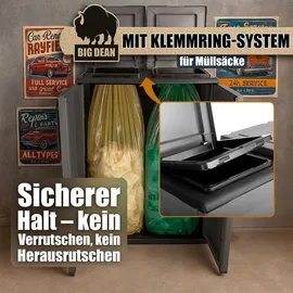 BigDean Mülltrennsystem 0 l Grau/Schwarz