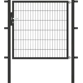 GAH Alberts Einzeltor Flexo 125 x 120 cm anthrazit inkl. Pfosten 6 x 6 cm 647292