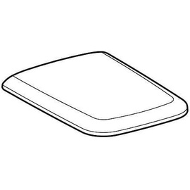 Geberit iCon Square WC-Sitz ohne Absenkautomatik, weiß