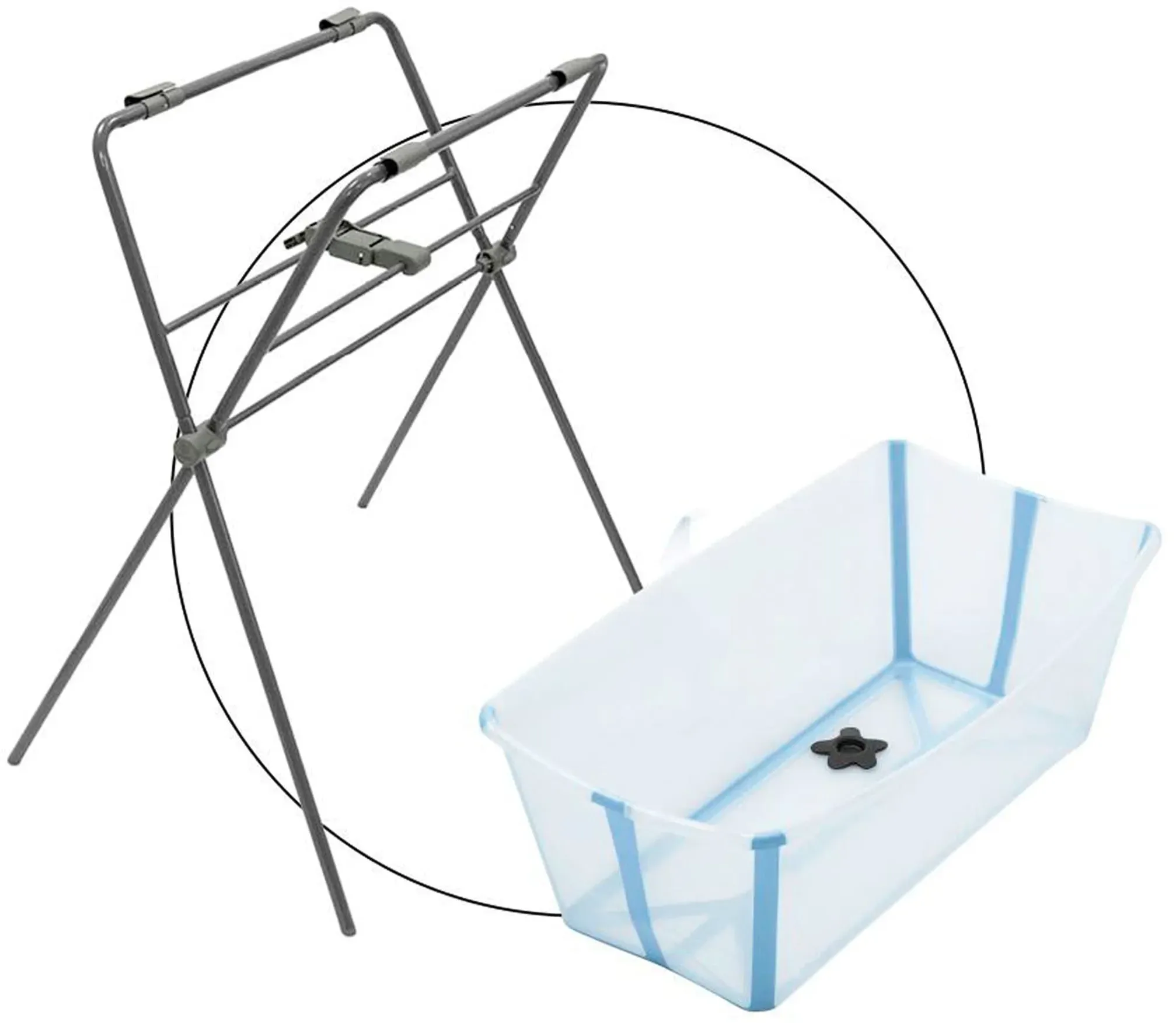 Stokke® FLEXIBATH Badewanne inkl. Badewannenständer, blau