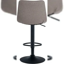 CLP Barhocker Jerry Stoff I Höhenverstellbarer Barstuhl I 360° Drehstuhl Mit Rückenlehne Für Küche Und Lounge