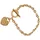 FIRETTI Herz LIEBE Armband Edelstahl goldfarben 20 cm