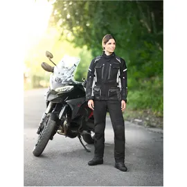 BÜSE Highland III Textiljacke Schwarz/Hellgrau 42