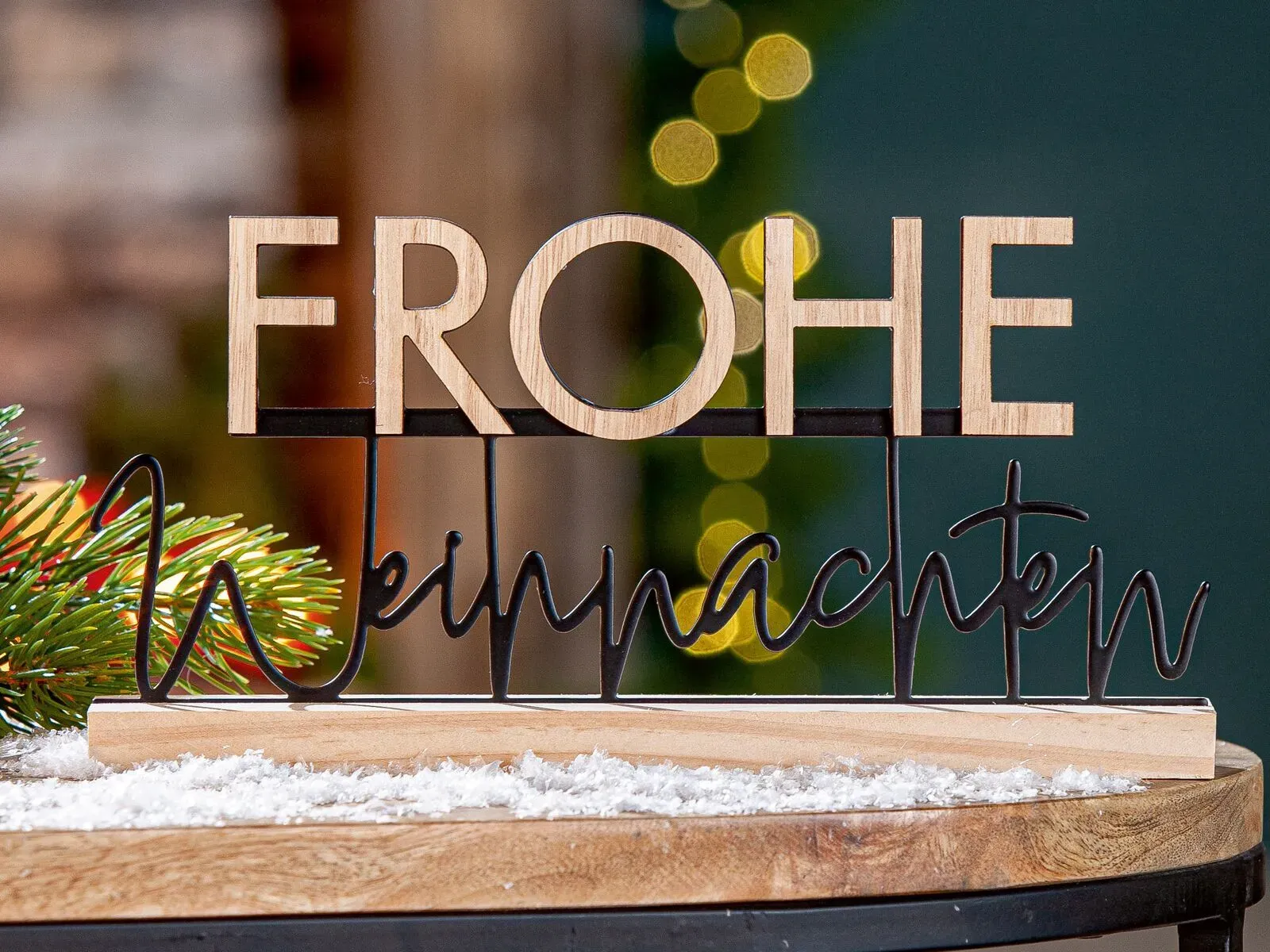 Deko Aufsteller Standrelief Frohe Weihnachten