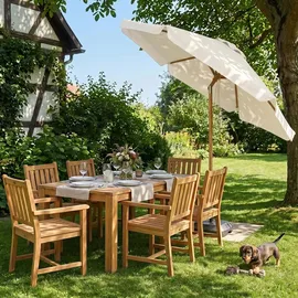 Sekey Sonnenschirm Ø 200 cm Weiß