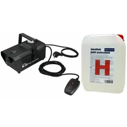 EUROLITE N-10 Nebelmaschine schwarz Party-Nebelmaschine + 5 Liter Heavy Fluid