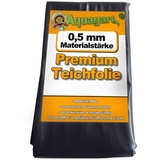 Aquagart Teichfolie PVC 1m x 2m 0,5mm schwarz Folie für den Gartenteich