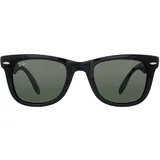 Ray-Ban Wayfarer Classic Folding RB4105 601/58 50-22 gloss black/green