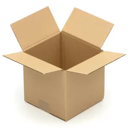 KK Verpackungen 150 x Faltkartons aus Wellpappe 200x200x200mm - Karton braun 1 wellig