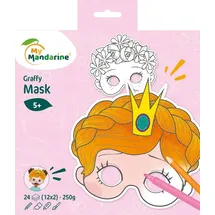 Avenue Mandarine Graffy Pop Mask 5 St. 20,3 cm x 25 cm x 1 cm Rosa