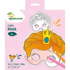 Avenue Mandarine Graffy Pop Mask 5 St. 20,3 cm x 25 cm x 1 cm Rosa