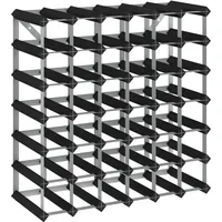 vidaXL Weinregal 61,5 x 22,5 x 61,5 cm Schwarz