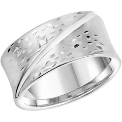 Fingerring FIRETTI "Schmuck Geschenk Silber 925 Damenring Ring Struktur" Gr. 58, silber (silberfarben), Fingerringe, Damen, 58, Silber 925 (Sterlingsilber), 8,7mm